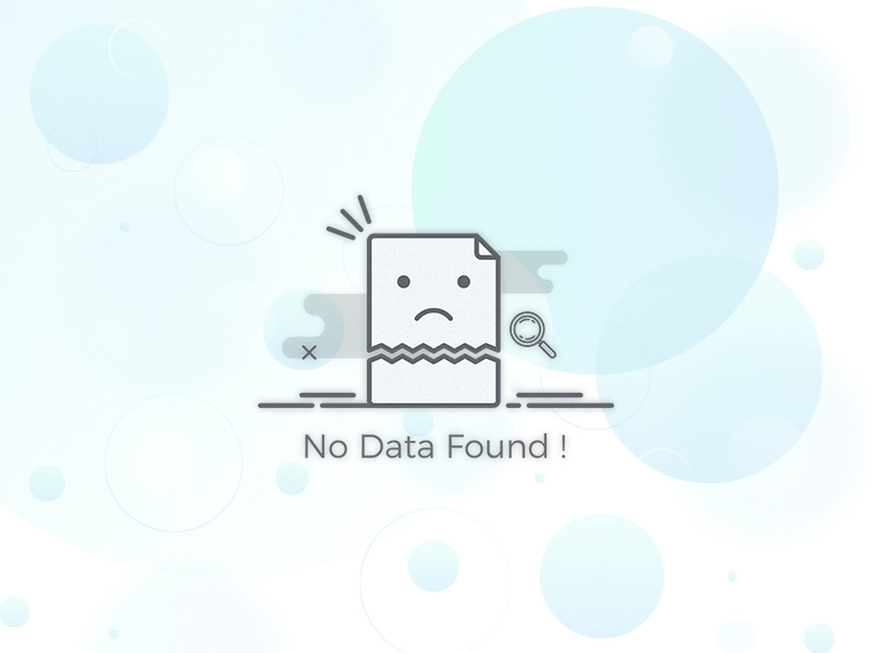 No Data found